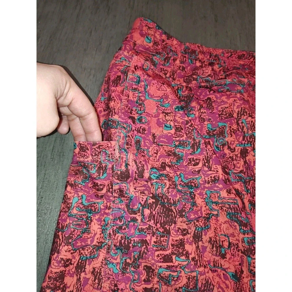 Royal Robbins Woman's XL Trim Fit Skort Pink Print Outdoor Hiking & Golfing
